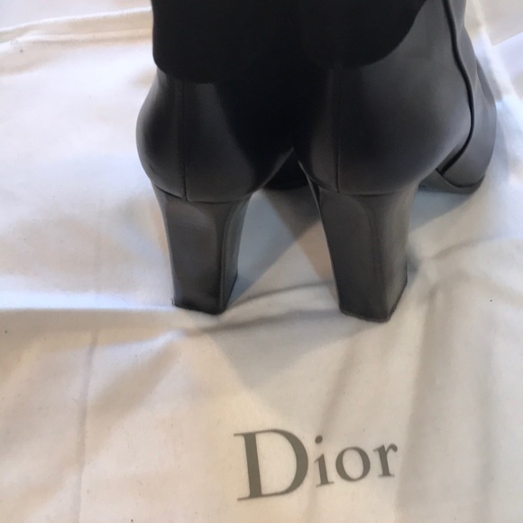 Dior leather and suede boots - Picture 3 of 4